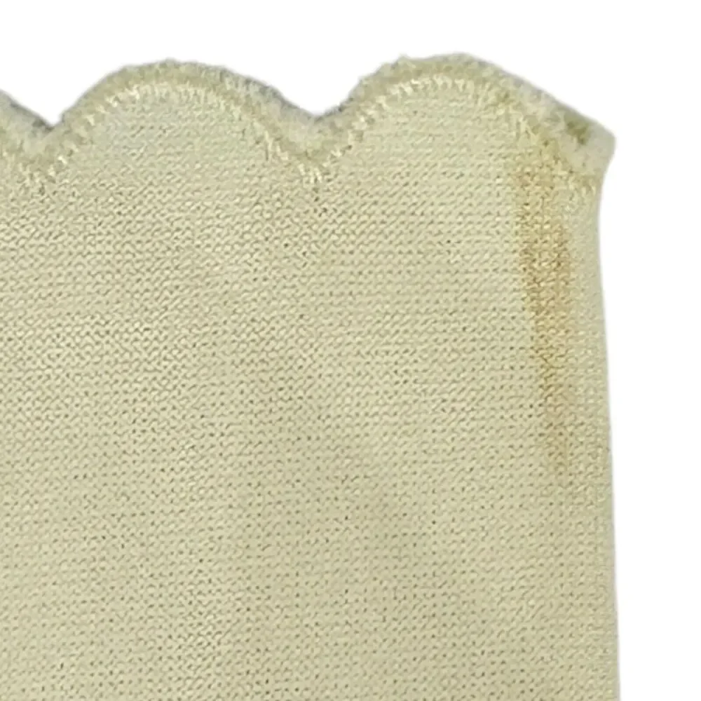 Grandoe Stretch White Cream Nylon Women's Gloves Size 6 - 6 1/2‎ Vintage